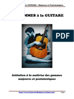 Les GAMMES A La GUITARE