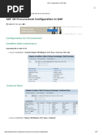 GST Configuration in SAP MM