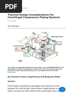 Thermal Design Considerations For Centrifugal Compressor Piping Systems