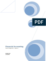 Financial Accounting: Home Assignment - Option 1