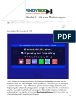 Forouzan MCQ in Bandwidth Utilization Multiplexing and Spreading PDF