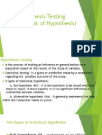 Hypothesis Testing