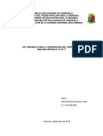 Ley Organica para La Ordenacion Del Territorio