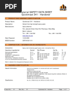 Quickmast 341 - Hardener - MSDS