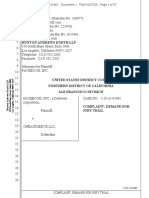 Facebook v. OneAudience Complaint