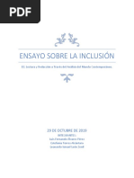 Ensayo Inclusion