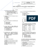 Evaluacion Digestivo-Excretor y Respiratorio