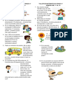 Taller de Matematicas Grado 4