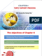 Chapter 6 - Import Export Process