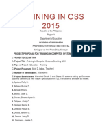 Training in CSS 2015