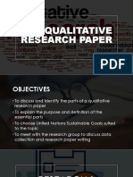 Parts of The Qualitative Research Vhuvhu