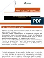 Indicadores para Farmacia Hospitalar