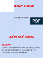 Ley de Gay - Lussac