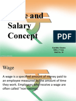 Wage and Salary Concept: Karthik - Ghanta Mba 1 Sem Roll No. 30