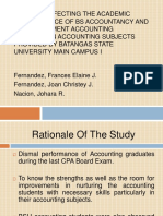 Factors Affecting The Academic Performance of BS Accountancy