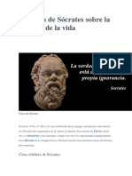 66 Frases de Sócrates Sobre La Filosofía de La Vida