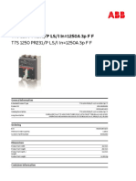 ABB Sage T 75 1250 Circuit Breaker