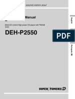 DEH-P2550: Operation Manual