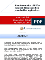 Design and Implementation of FPGA Based High Speed Data Acquisition Systems For Embedded Applications