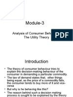 Module-3: Analysis of Consumer Behaviour-The Utility Theory