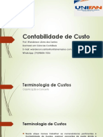 Ciências Contábeis - Aula 1 - Terminologias Dos Custos PDF