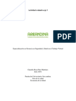 Actividad Evaluativa Eje 1 Condiciones de Trabajo y Salud Ambiental