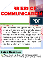 Barriers of Communication