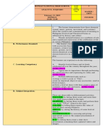 FESTiVALs P.E 7 LESSON PLAN