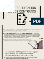 La Interpretación de Los Contratos