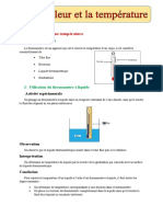 Chaleur Et Température Fin