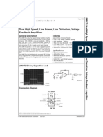 LM6172 Dual High Speed, Low Power, Low Distortion, Voltage Feedback Amplifiers