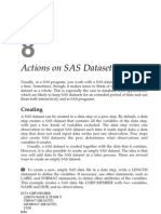 Actions On SAS Datasets: Creating