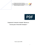 Programa de Maestria PDF