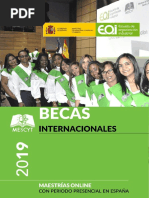 Eoi Mescyt Becas Internacionales 2019 Convocatoria PDF