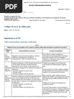 Codigos de Error en Calibracion