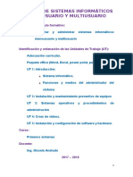 Módulo de Sistemas Informáticos Monousuario y Multiusuario