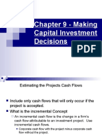 Chapter 9 Making Capital Investment Decisions