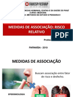 Medidas de Associação - Risco Relativo