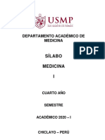 Silabo Medicina I 2020 I-Kc