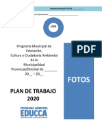 Modelo de Plan de Trabajo 2020