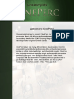 CinePerc Manual English PDF