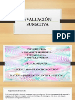 EVALUACIÓN SUMATIVA Emprendimiento