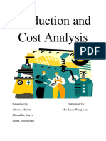 Production and Cost Analysis