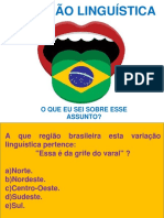 Quiz Variação Linguística