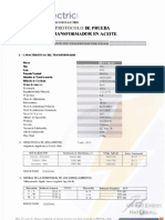 Protocolo de Pruebas Trasnformador