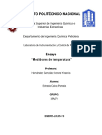 Ensayo de Medidores de Temperatura