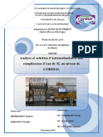 Analyse Et Solution D'automatisation D'une Remplisseuse D'eau de 5L Au Niveau de CORDIAL