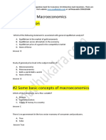 Macro Economics XII MCQs/One Mark Questions With Answers