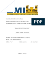 Matriz Insumo-Producto Administracion de Operaciones 1