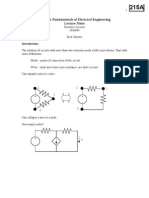 EE 215A Fundamentals of Electrical Engineering Lecture Notes